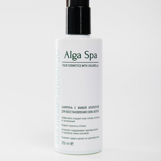 Шампунь с живой хлореллой для восстановления силы волос ALGA SPA, 250 мл. Шампунь с живой хлореллой для восстановления силы волос ALGA SPA, 250 мл.