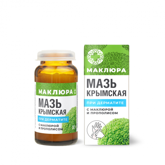 Мазь крымская с маклюрой При дерматите МЛ, 30г Мазь крымская с маклюрой При дерматите МЛ, 30г