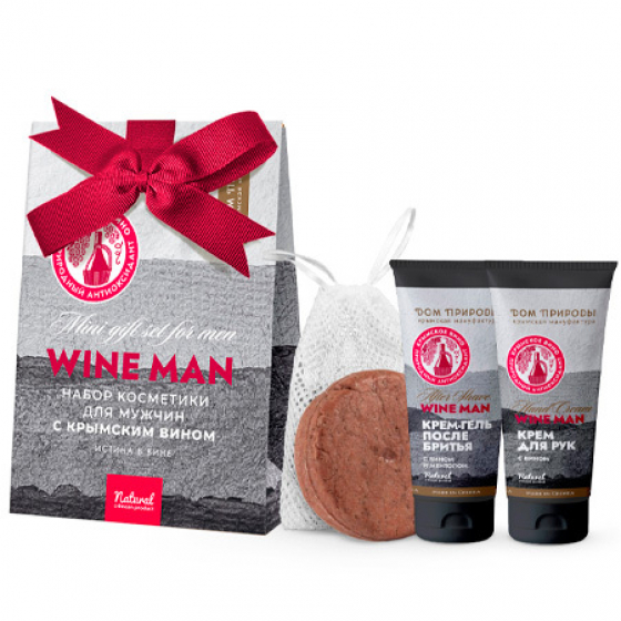 Набор крымской косметики с вином Истина в вине for man, 290г